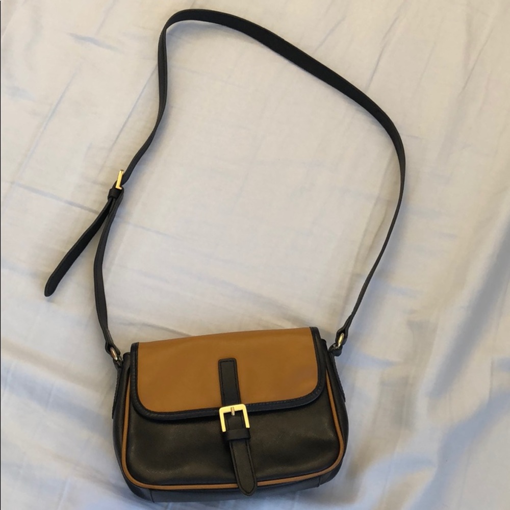 Cynthia Rowley black and brown crossbody